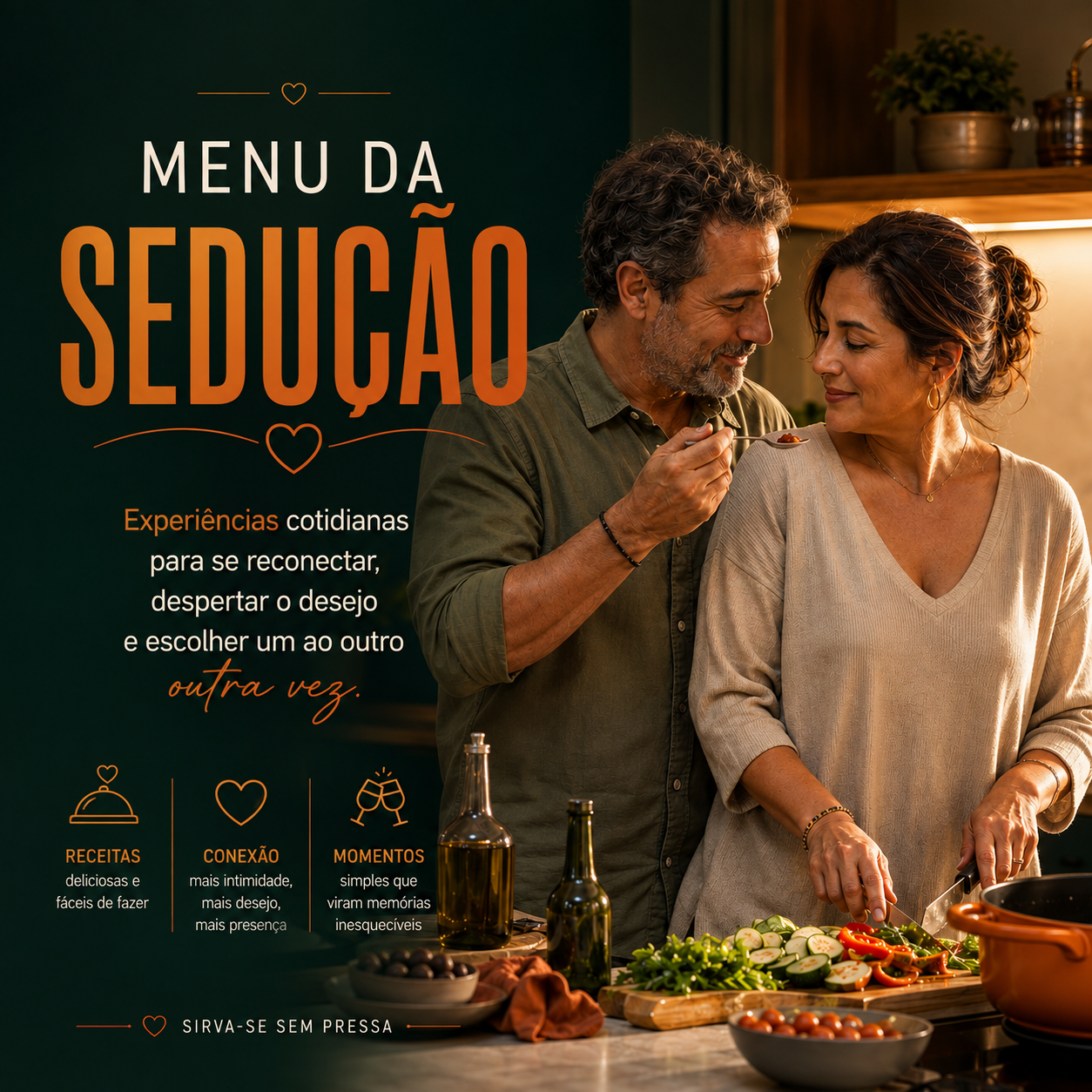 Mockup do e-book Menu da Sedução - Experiências cotidianas para se reconectar